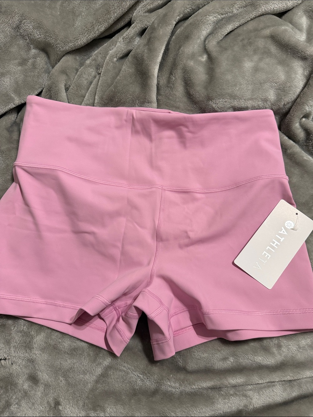 Athleta High-Rise Elation 3” Shortie Light Pink